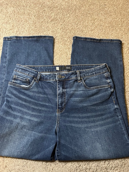 Kut From The Kloth Charlotte Fab Ab Culotte Jeans Dark Wash Wide Leg Sz 14 - Picture 3 of 9